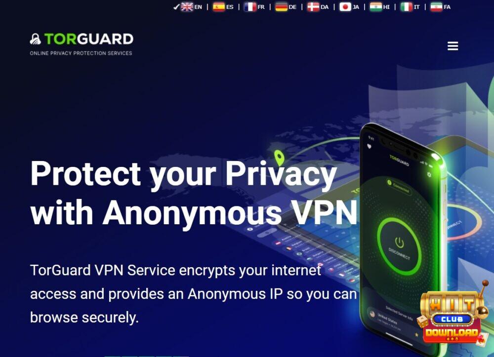 Bạn có thể vào website chính thức của TorGuard VPN để tải phần mềm