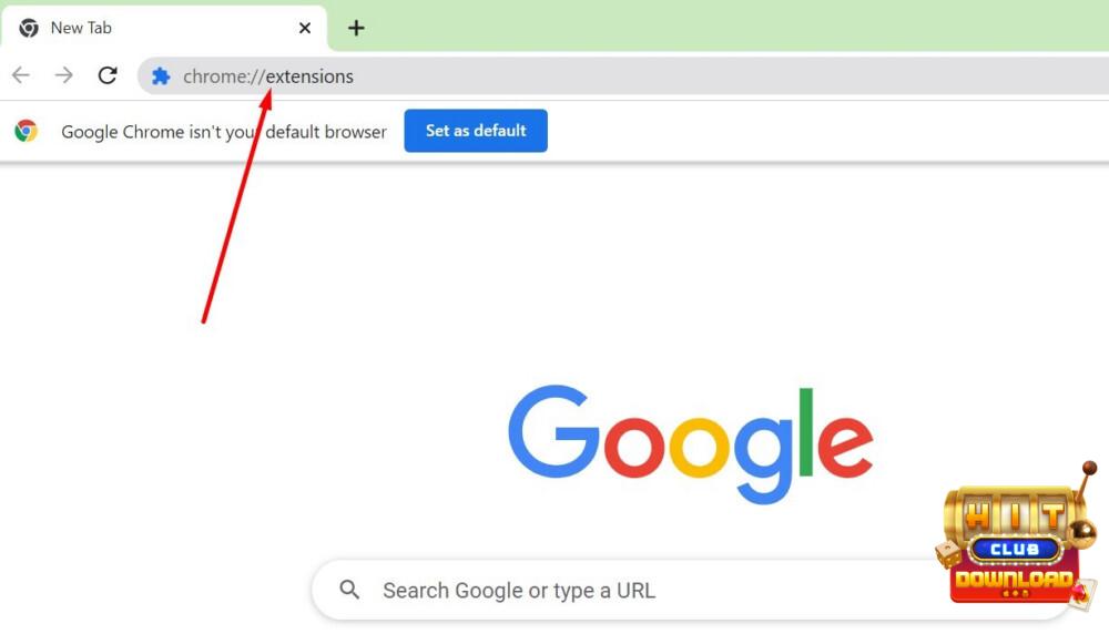 Tìm kiếm mục Extensions trên Google Chrome